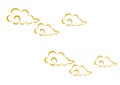 Cloud design often seen in Chinese food menu